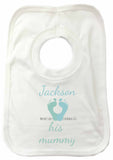 MO02 - Foot Prints Personalised Baby Vest