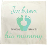 MO02 - Foot Prints Personalised Tea Towel