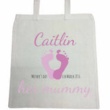MO02 - Foot Prints Personalised Canvas Bag for Life