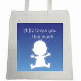 MO03 - Loves You This Much Personalised Canvas Bag for Life