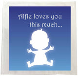 MO03 - Loves You This Much Personalised Tea Towel