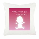 Loves You This Much Personalised Cushion Cover