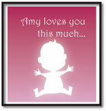 MO03 - Loves You This Much Personalised Print