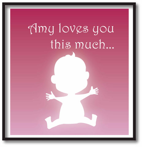 MO03 - Loves You This Much Personalised Print