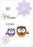 MO05 - Owl Mother's Day Personalised Print