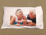 Personalised Your Photo and Your Personal Message White Pillowcase