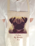 Personalised Your Photo and Your Message on High Quality Canvas Apron for Adult & Child