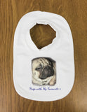 Personalised Your Photo and Your Message Baby Bib, completely unique gift for baby