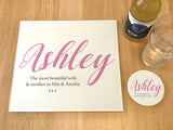 Personalised Most Beautiful Wife & Mum Glass Chopping Board, Placemats and Coasters