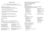 Funeral Service Order of Service, printed Black with Photograph