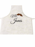 VA09 - Mr & Mrs Surname Valentine's Personalised Cooking Apron, available in Women's and Men's