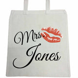 VA09 - Mr & Mrs Surname Valentine's Personalised Canvas Bag for Life