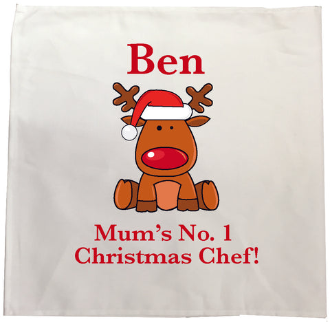 CA03 - Christmas Personalised Cooking Tea Towel