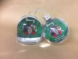 OOSB001 - Funeral Remembrance Photo Bauble for Christmas Tree