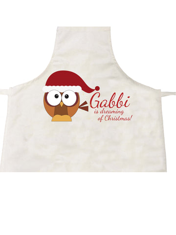 PC01 - (Your Name) Is Dreaming Of Christmas Personalised Apron