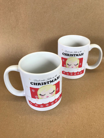PC02 - Don't Wake (Name) Until Christmas Personalised Mug & White Gift Box