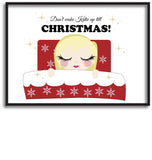 PC02 - Don't Wake (Name) Until Christmas Personalised Canvas Print