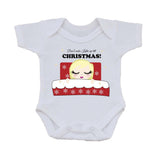 PC02 - Don't Wake (Name) Until Christmas Personalised Baby Vest