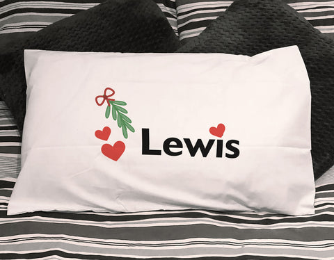 His and Her's Matching Christmas Personalised Pillowcases
