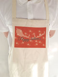 PC07 - Personalised Christmas (name inserted) Believes Canvas Apron in Black or Red