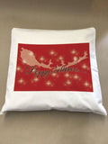 Personalised Christmas (name inserted) Believes Canvas Cushion Cover