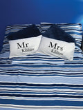 PC09 - Personalised Mr/Mrs (Name) White Pillow Case Cover