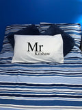 PC09 - Personalised Mr/Mrs (Name) White Pillow Case Cover
