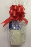 SS07 - Cute Blue Polar Bear Personalised Christmas Mug & White Gift Box