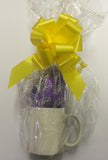 EA12 - Personalised Easter Purple Flowers Mug & White Box