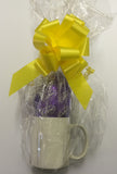 EA12 - Personalised Easter Purple Flowers Mug & White Box