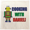 CA10 - Personalised Cooking with (Name) Tea Towel