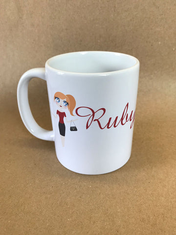 VA16 - Ruby Character Valentine's Mug & White Gift Box