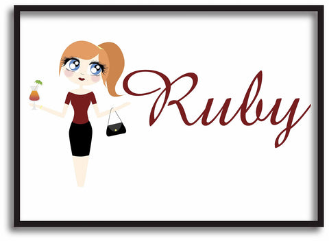 VA16 - Ruby Character Valentine's Personalised Print