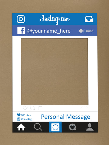 SM04 - Instagram x Facebook Personalised Social Media Frame