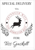 SS01 - Special Delivery Via Reindeer Name Personalised Christmas Personalised Print