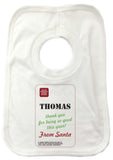 SS03 - Name Thank You for Being Good Personalised Christmas Baby Vest