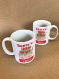 SS08 - Santa's Little Helper Personalised Christmas Mug & White Gift Box