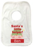 SS08 - Santa's Little Helper Personalised Christmas Baby Vest