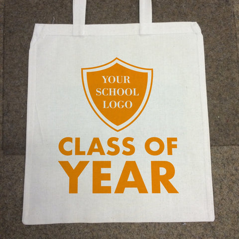 Personalised Leavers Bag For Life for Schools, Colleges & Universities with Logo and Year