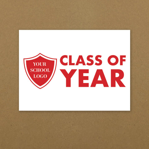 Personalised Leavers Postcards for Schools, Colleges & Universities with Logo and Year