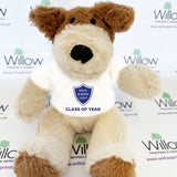 Personalised Leavers Dog Teddies for Schools, Colleges & Universities with Logo and Year