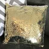 Emoji and Boys or Girls Name Personalised Square Sequin Cushion Cover