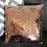 Mr & Mrs Any Name Personalised Square Sequin Cushion Cover