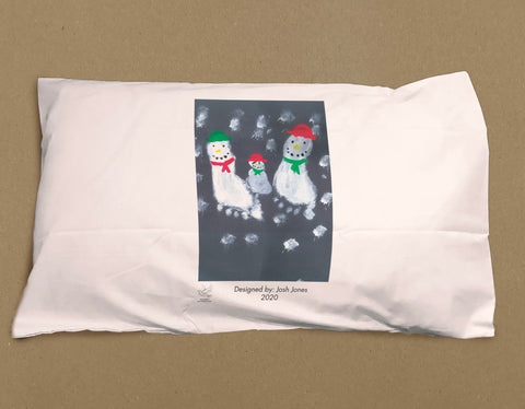 St Austin's R.C. Primary School Personalised White Pillowcase with Child's Drawing