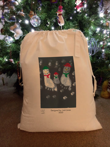 St Austin's R.C. Primary School Personalised Santa Sack with Child's Drawing