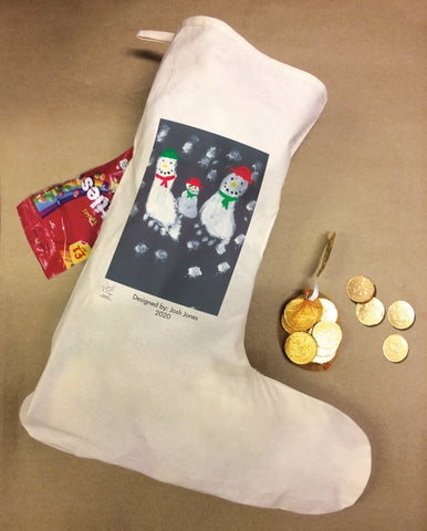 St Austin's R.C. Primary School Personalised Santa Stocking with Child's Drawing