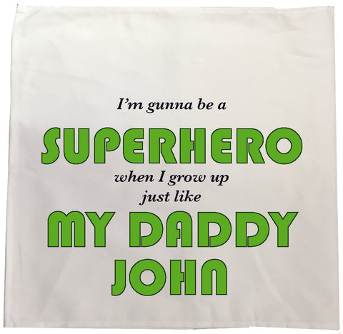 BB20 - Superhero Personalised Tea Towel