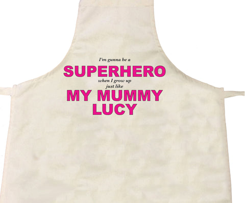 Superhero Mum Personalised Apron