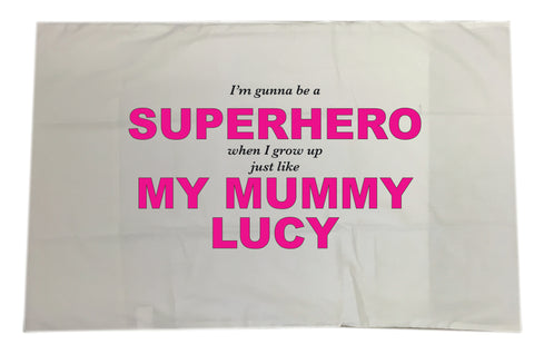 BB24 - Superhero Mum Personalised Pillow Case Cover
