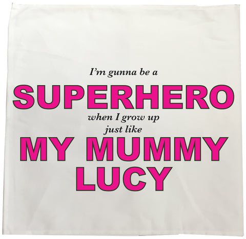 BB24 - Superhero Mum Personalised Tea Towel